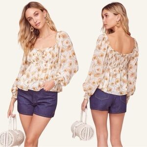 Astr The Label Andromeda Floral Blouse Size Medium